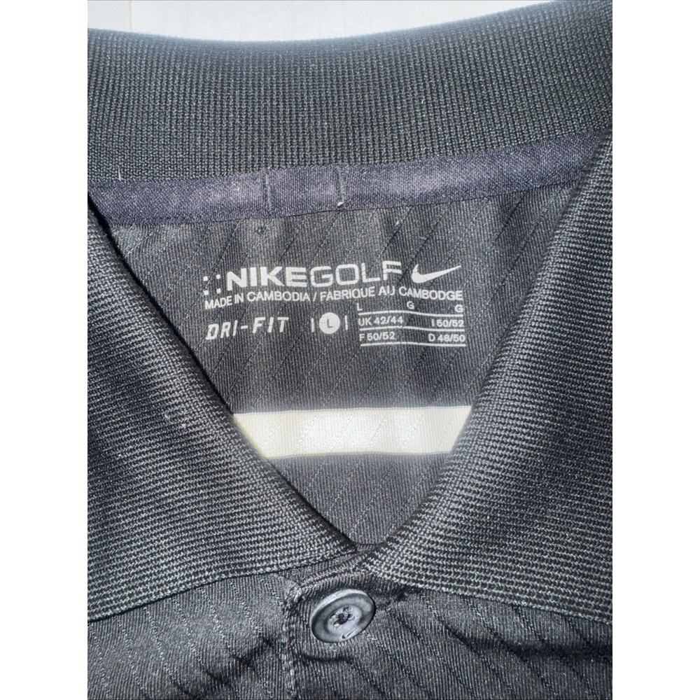 Nike Golf SS Men's Polo Shirt Dri-Fit Striped Black Large Multicolor Stripes - Picture 2 of 10